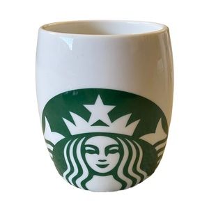 STARBUCKS Classic Logo Mermaid Coffee Cup White & Green 14oz. 2010